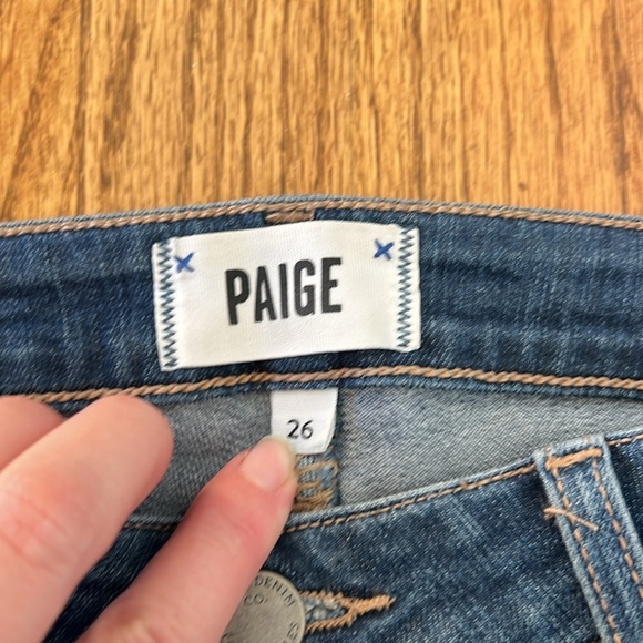 Paige verdugo ankle size 26 women's jeans raw edge - Picture 3 of 9